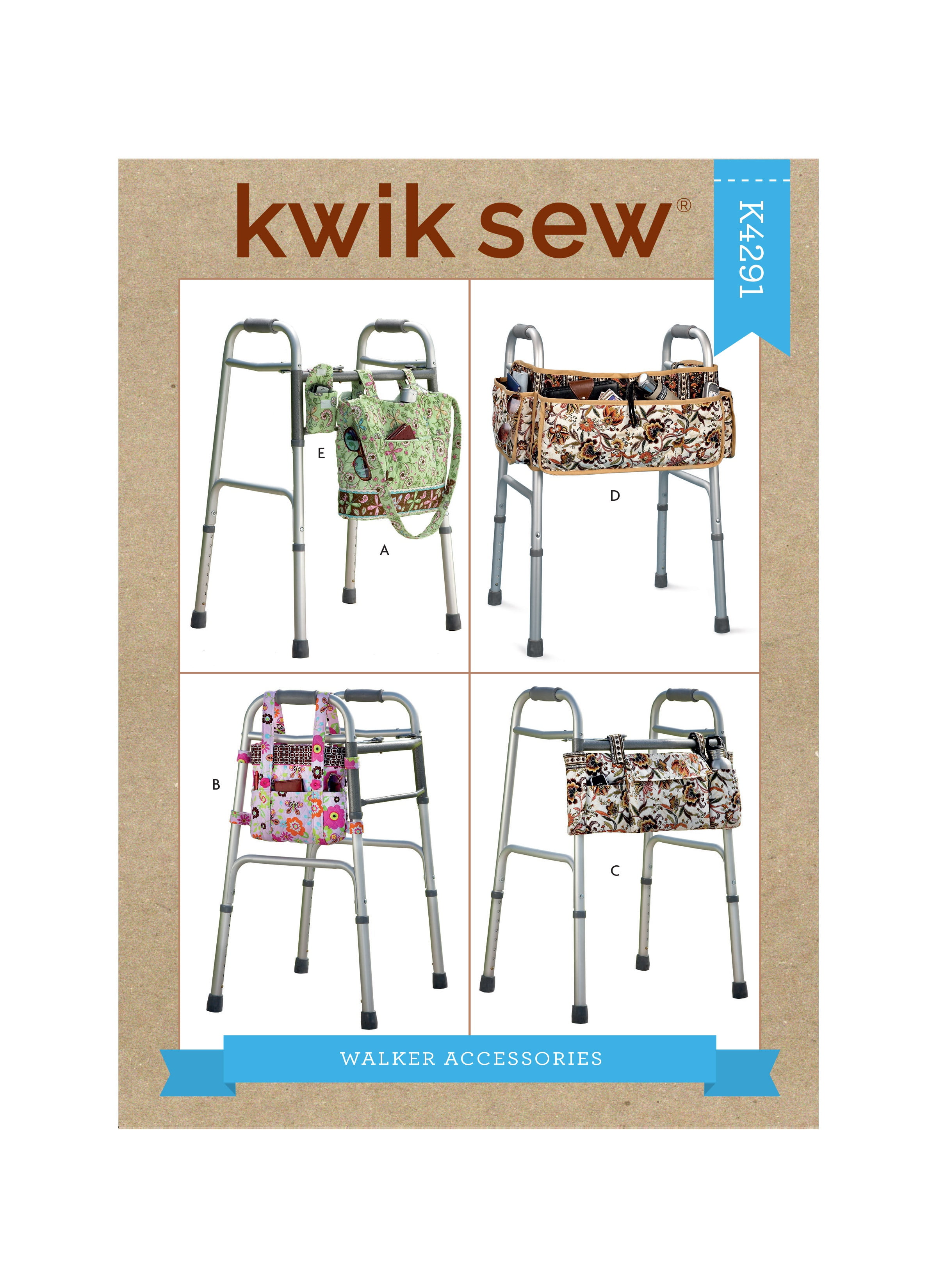 Kwik Sew Sewing Pattern 4291 Walker Accessories