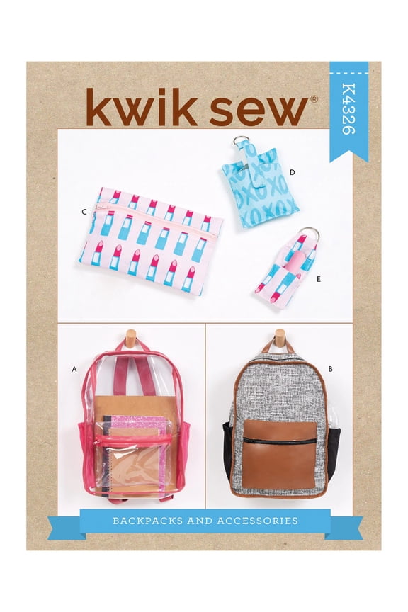 Sewing Pattern 4326 - Backpacks & Accessories, Size: OS (One Size)
