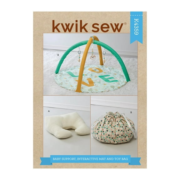 Kwik Sew Sewing Pattern 4359 - Baby Support, Interactive Mat and Toy Bag, Size: OS (One Size)