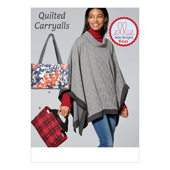 Kwik Sew Sewing Pattern Quilted Bags-One Size Only