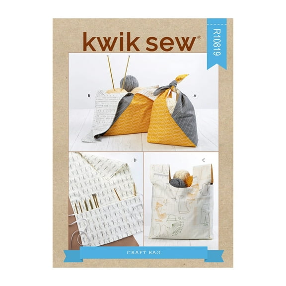 Kwik Sew Sewing Pattern R10819 (4320) - Craft Bag, Size: OS (One Size)