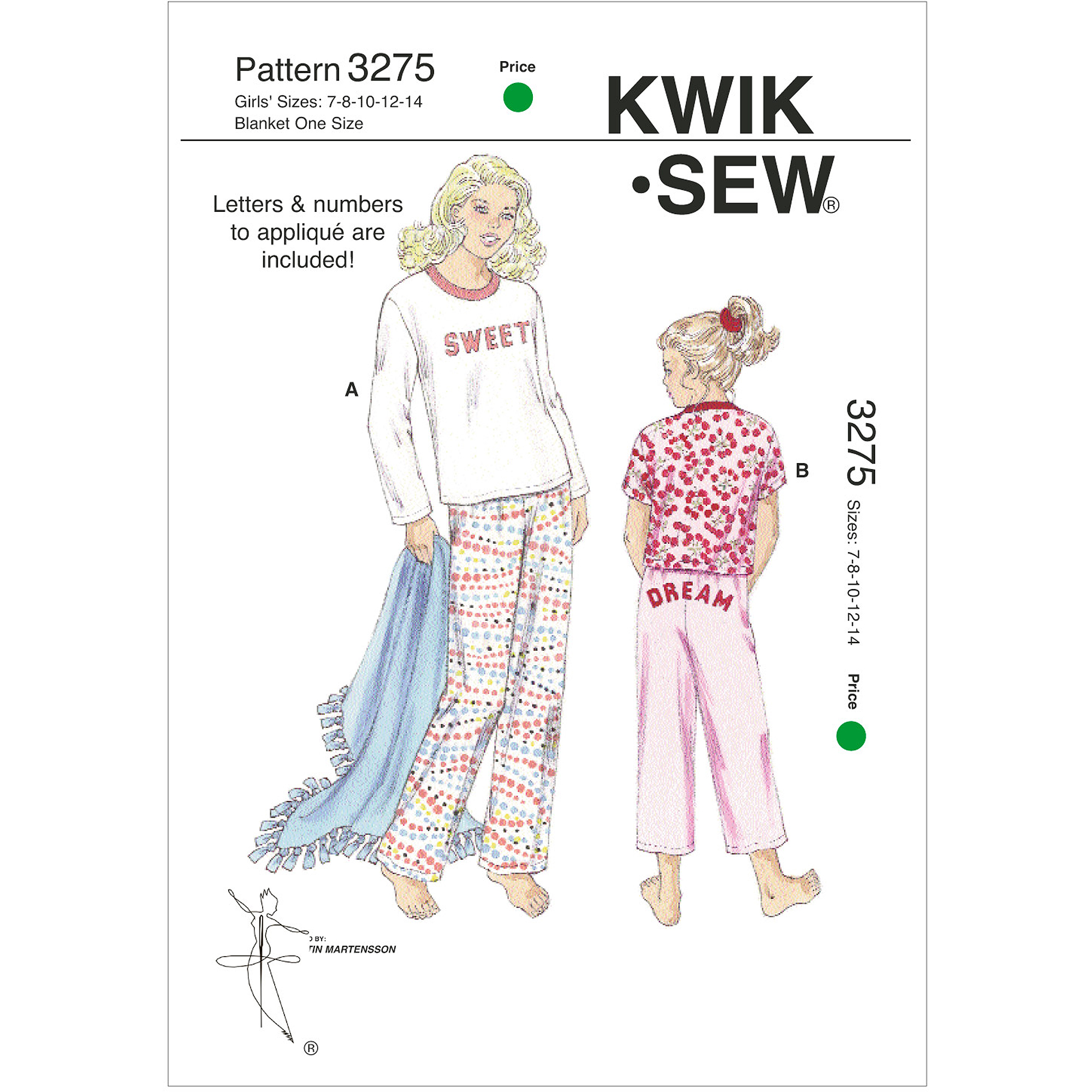 Kwik Sew Sleep Pants, Shirts & Blanket-7 - image 1 of 2