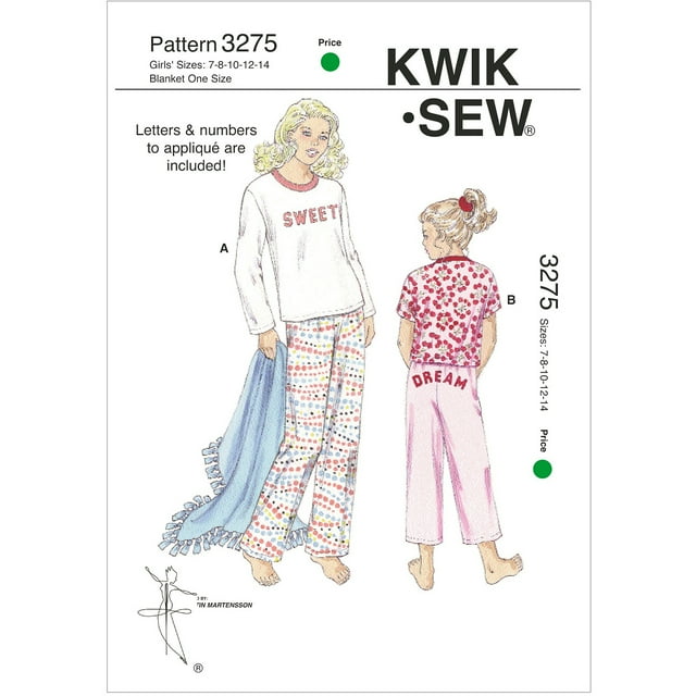 Kwik Sew Sleep Pants, Shirts & Blanket-7