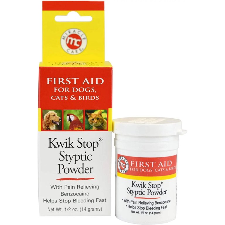 Kwik Stop Styptic Powder with Benzocaine - 0.5 oz