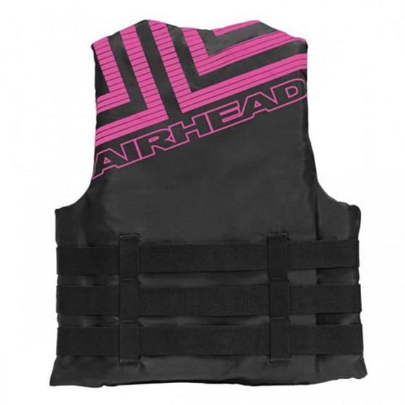 Kwik Tek Airhead Trend Vest for Women - Black & Hot Pink, Small & Medium