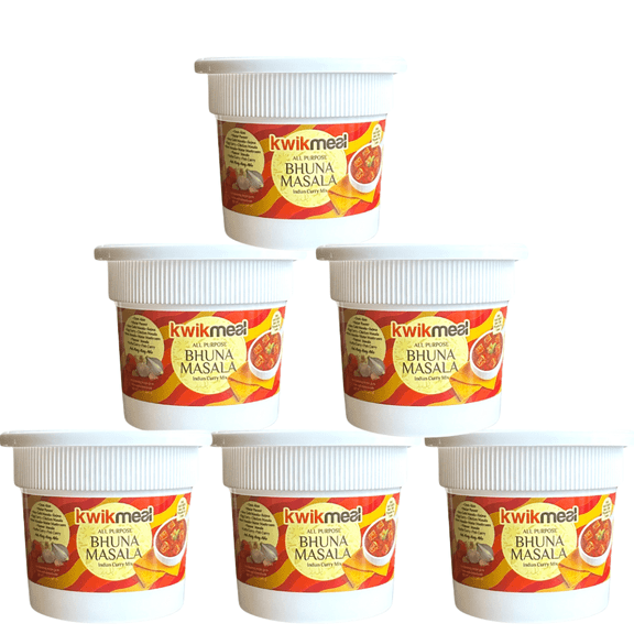 KwikMeal All Purpose Bhuna Masala  6 Pack (348.7g Each) | Authentic Indian Curry Base | Ready-to-Cook Masala Paste | Total 2.09kg  Best Value | $36.96 ($6.16/Pack)