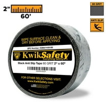 KwikSafety Black Adhesive Anti Skid Safety Tape Size: 2" x 60'