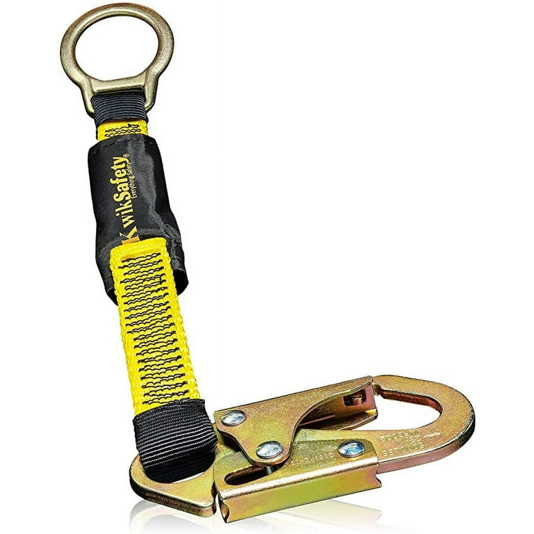KwikSafety (Charlotte, NC) DOLPHIN DORSAL (1 PACK) 18” D-Ring Extender  (Easy Hookup) ANSI OSHA Lanyard Extension Connector Fall Arrest Protection  Equipment Construction PPE Scaffolding Roofing Gear 