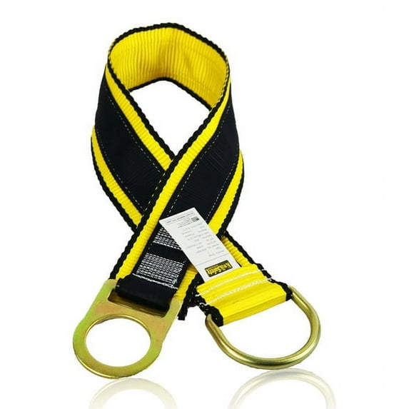 KwikSafety (Charlotte, NC) GIBBON GRIP 3 ft (6 PACK) Safety Anchor Cross Arm Strap Beam Choker ANSI Fall Arrest System Web pass thru Double D Ring Anchorage Sling OSHA Protection Harness Lanyard