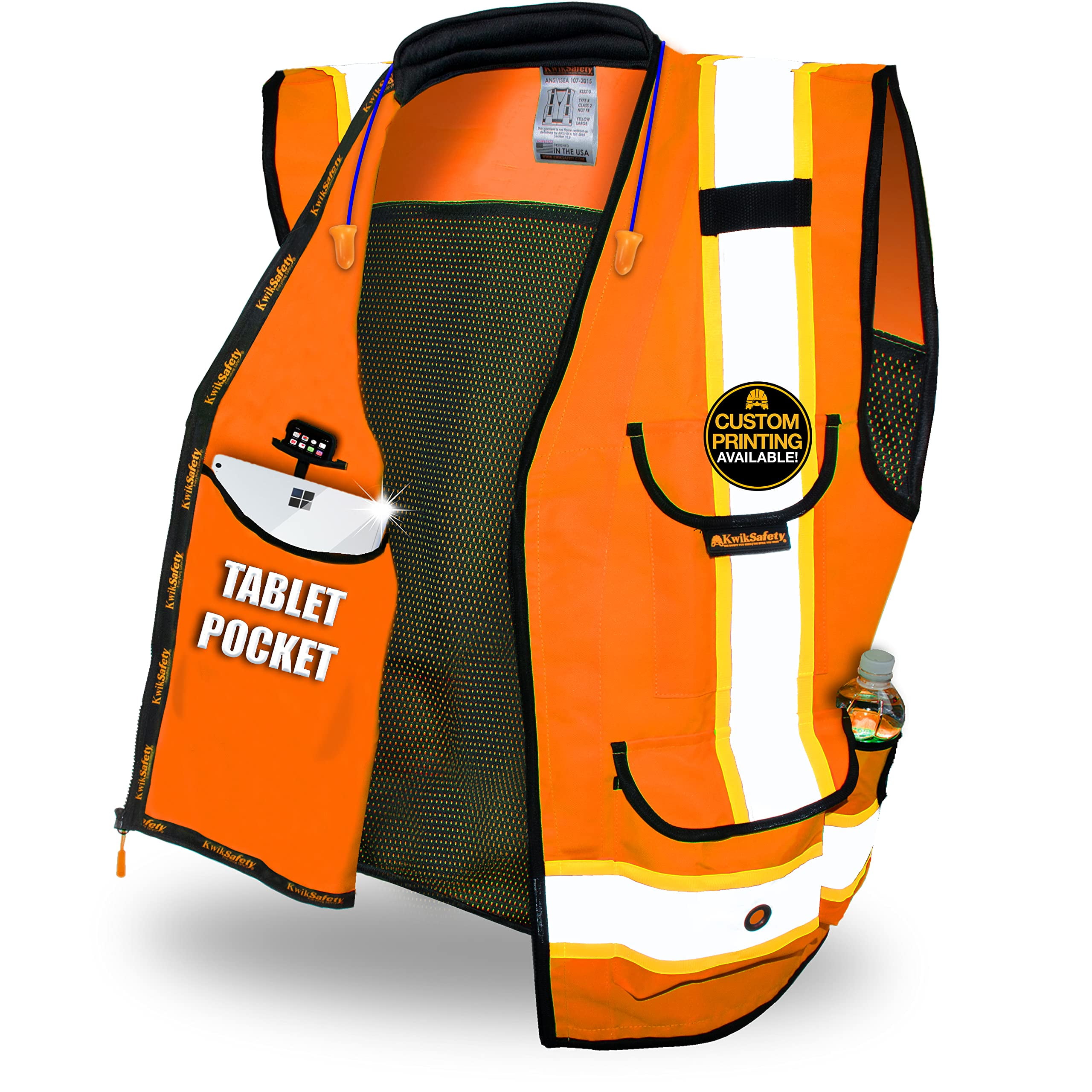 KwikSafety (Charlotte, NC) GODFATHER Safety Vest (Cushioned Collar
