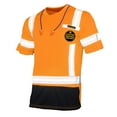 thumbnail image 1 of KwikSafety (Charlotte, NC) MECHANIC Short Sleeve Safety Shirt (w/POCKET & Black Trim) Class 2 ANSI OSHA Custom High Visibility Reflective Tape Construction Security Hi Viz Clothing Men | Orange 2XL, 1 of 7