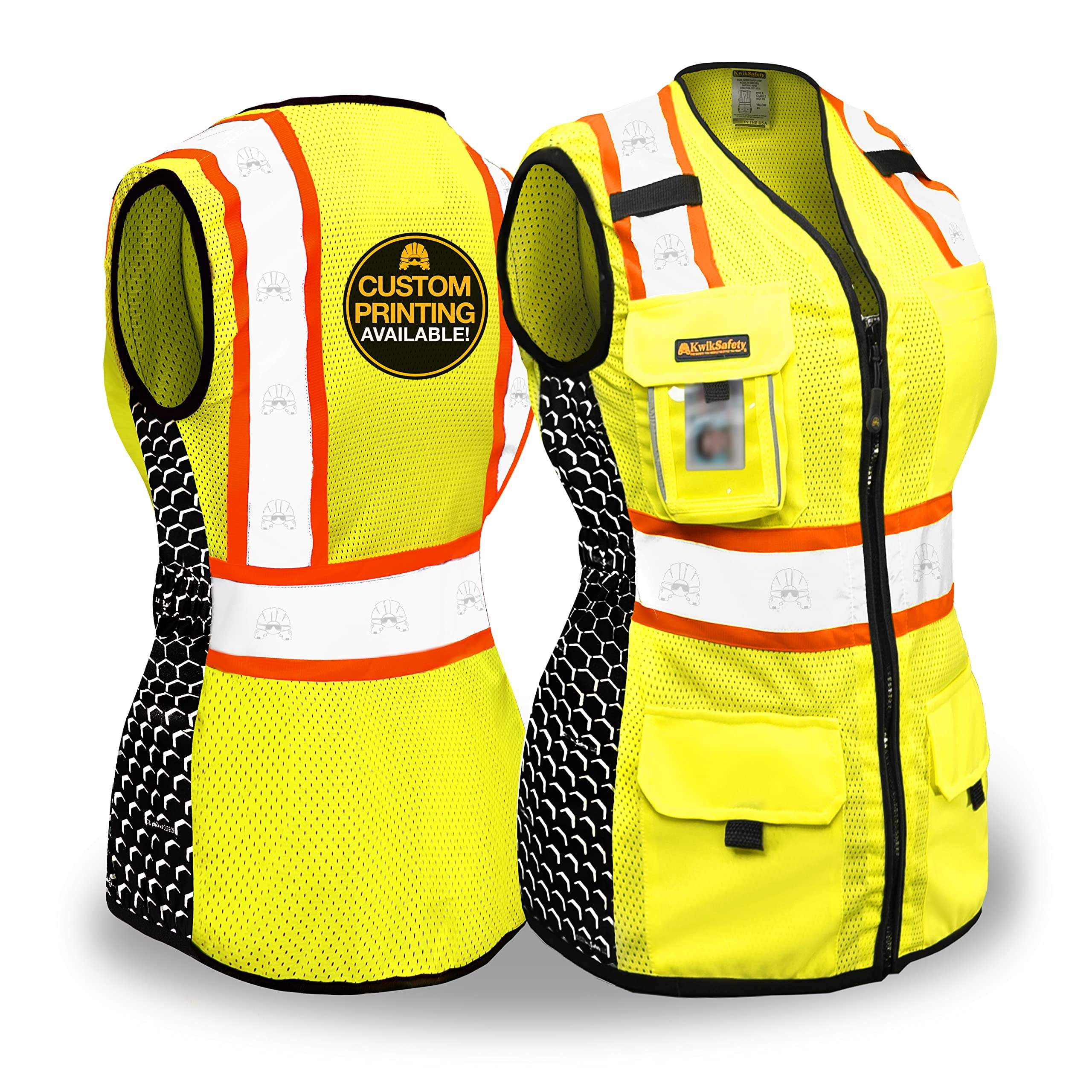 KwikSafety (Charlotte, NC) QUEEN BEE Premium Safety Vest for Women