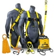 thumbnail image 1 of KwikSafety (Charlotte, NC) SCORPION KIT | 1D Full Body Safety Harness, 6 ft. Lanyard Attached, 3 ft. Cross Arm Strap Anchor ANSI OSHA PPE Fall Protection Arrest Restraint Construction Roofer Bucket, 1 of 9