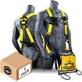 thumbnail image 1 of KwikSafety (Charlotte, NC) THUNDER 2 PACK 3D Ring Safety Harness (Pass Through Connectors) OSHA ANSI Industrial Full Body Fall Protection Personal Equipment Construction Carpenter Scaffold Contractor, 1 of 6