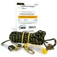 thumbnail image 1 of KwikSafety (Charlotte, NC) TSUNAMI (Premium BRAIDED ROPE) Vertical Lifeline ANSI OSHA Rope Grab Snap Hook Shock Absorber Fall Protection Line Kit Restraint System Roofing Safety Equipment | 25 FT., 1 of 6