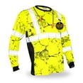 thumbnail image 1 of KwikSafety (Charlotte, NC) UNCLE WILLY'S WALL Long Sleeve Safety Shirt (w/POCKET) Class 3 ANSI OSHA Custom High Visibility Reflective Tape Construction Security Work Clothing Men | Yellow Black Small, 1 of 7
