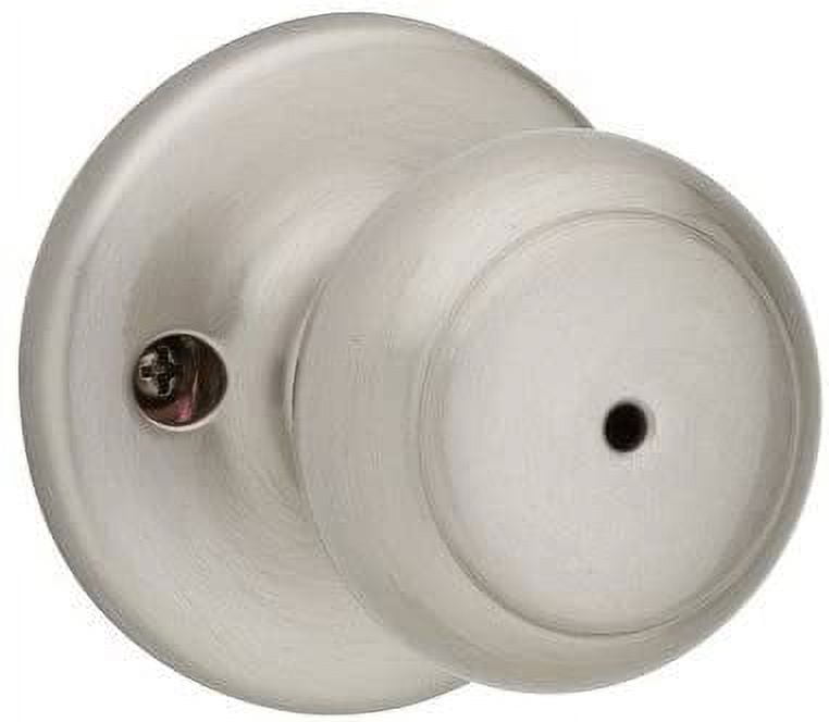 Kwikset Door Knob 300CV 15CP - Satin Nickel Finish - Silver — Residential Use, Standard Application