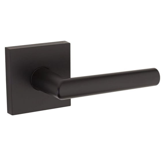 Kwikset 154MILSQT-514 Milan Square Passage Door Lever in Iron Black
