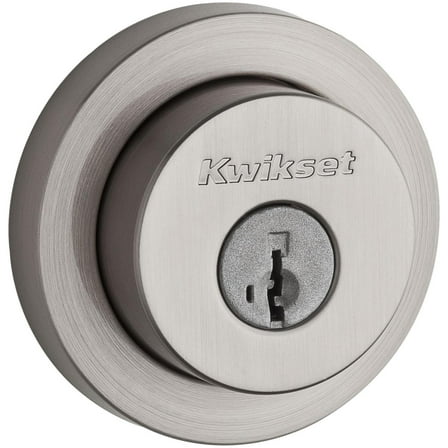 Kwikset 158Rdt-S.Strkp Milan Single Cylinder Keyed Entry Deadbolt - Nickel
