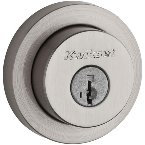 Kwikset 158Rdt-S.Strkp Milan Single Cylinder Keyed Entry Deadbolt - Nickel