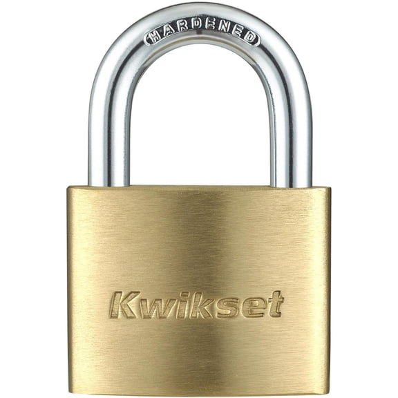 Kwikset 2" Brass Padlock with 1" Shackle