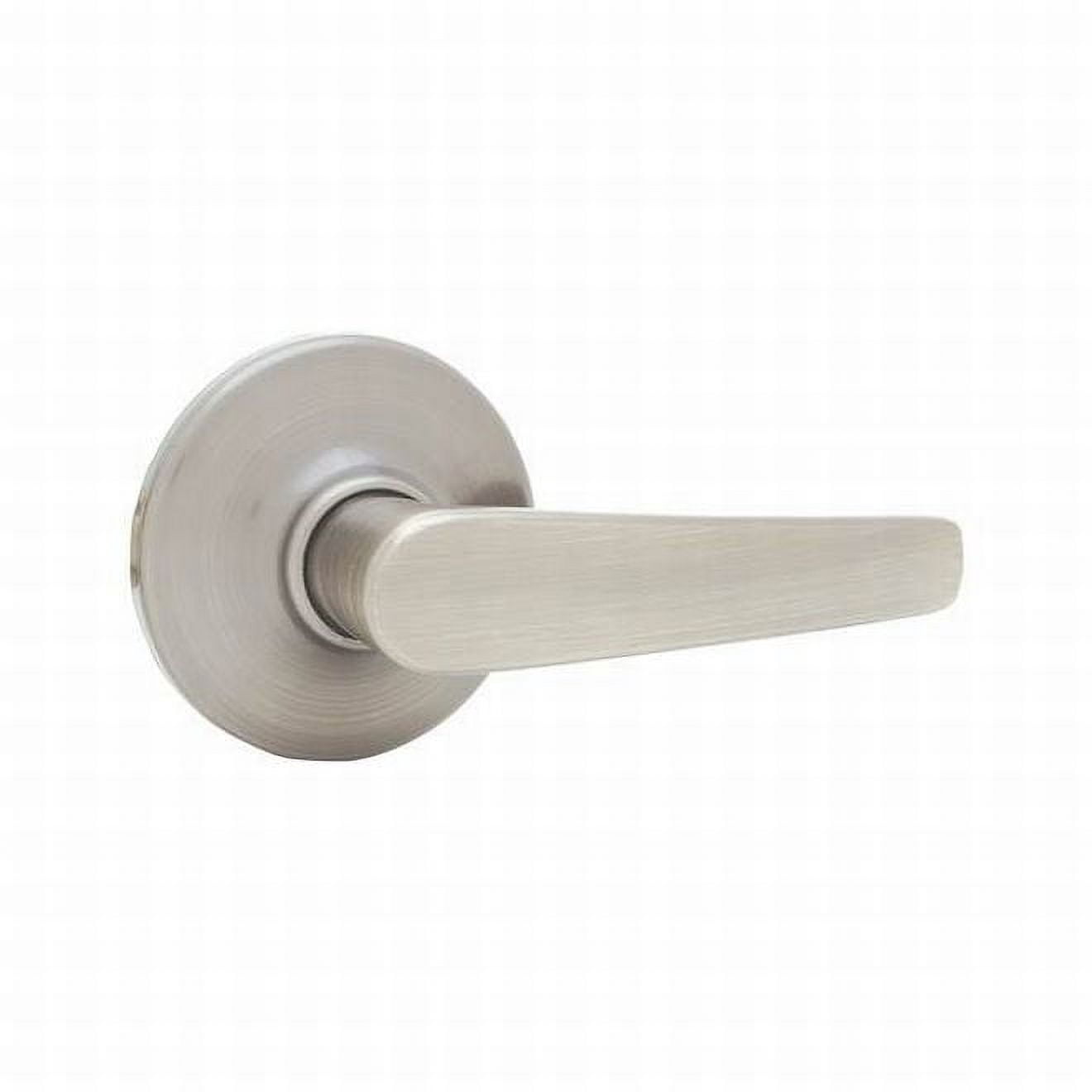 Serrure De Passage Kwikset Winston - Finition Nickel Satiné, Fonction Entrée/placard, Levier Toujours Déverrouillé