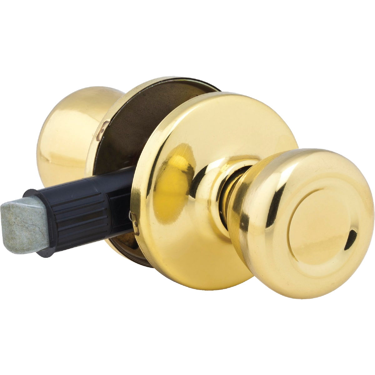 Kwikset Mobile Home Hall and Closet Knob Classic - Passage Door Knob - Polished Brass — Residential Use, Standard Application