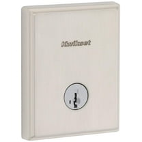 Kwikset 258Trct-S.Strkp Crosstown Single Cylinder Keyed Entry One Sided Deadbolt - Nickel