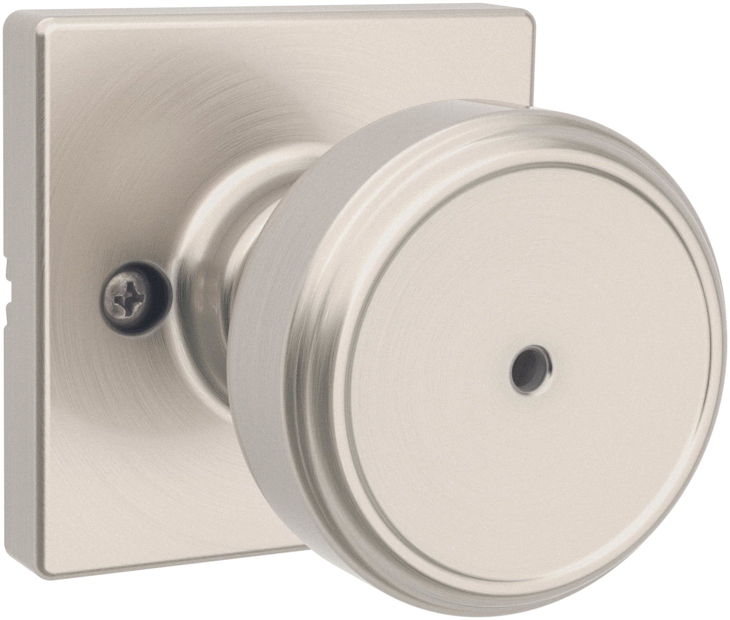 Kwikset 300MNKSQT-15 Maven Privacy Door Knob Set - Nickel