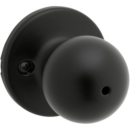 Kwikset 300P Polo Privacy Door Knob Set - Black