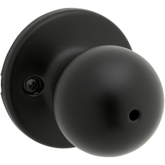 Kwikset 300P Polo Privacy Door Knob Set - Black