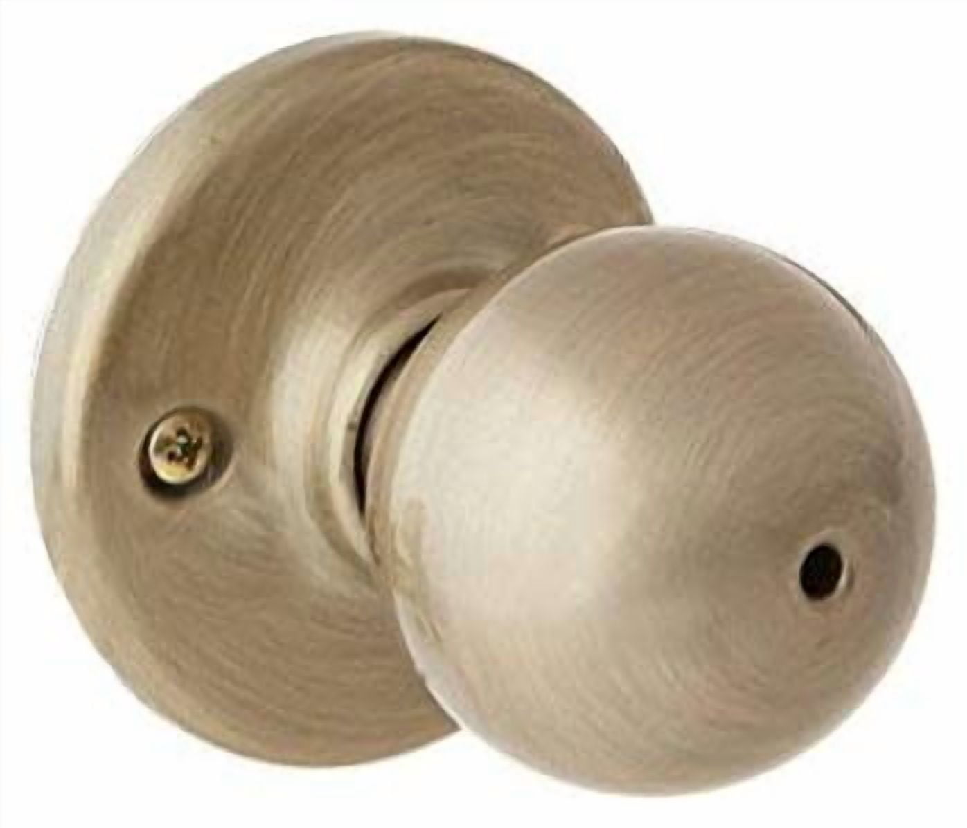 Kwikset 300P-5 Polo Privacy Door Knob Set - Brass
