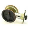 thumbnail image 1 of Kwikset 335-11P Round Pocket Door Lock Pocket in Venetian Bronze, 1 of 7