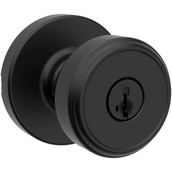 Kwikset 400MNKRDT-514S Maven Single Cylinder Keyed Entry Lever Set - Black