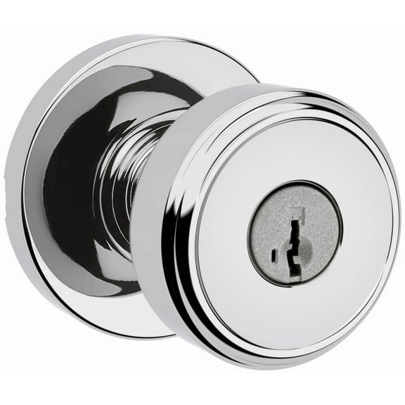 Kwikset 400Mnkrdt-S Maven Single Cylinder Keyed Entry Lever Set - Chrome