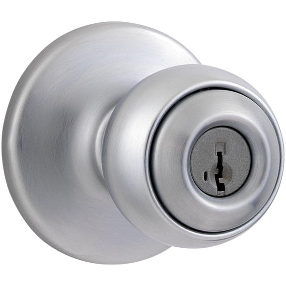 Kwikset Polo Smartkey Keyed Entry Knob 26D Satin Chrome