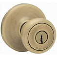 thumbnail image 1 of Kwikset 400T 5 CP Security Tylo Entry Knob, Antique Brass, 1 of 2