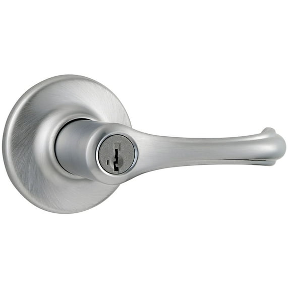 Kwikset 405Dnl Dorian Single Cylinder Keyed Entry Door Leverset - Chrome