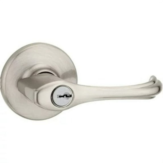 Kwikset 405Dnl Dorian Single Cylinder Keyed Entry Door Leverset - Nickel