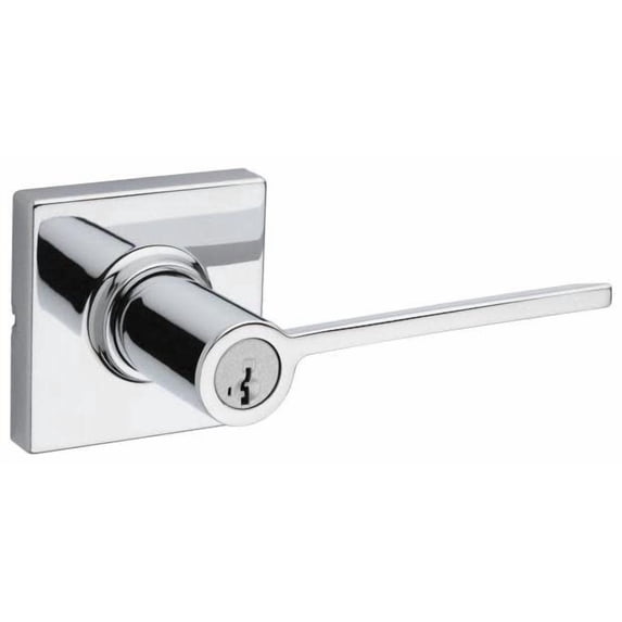 Kwikset 405LRLSQT-26S Ladera Smartkey Single Cylinder Keyed Entry Door Lever Set - Chrome