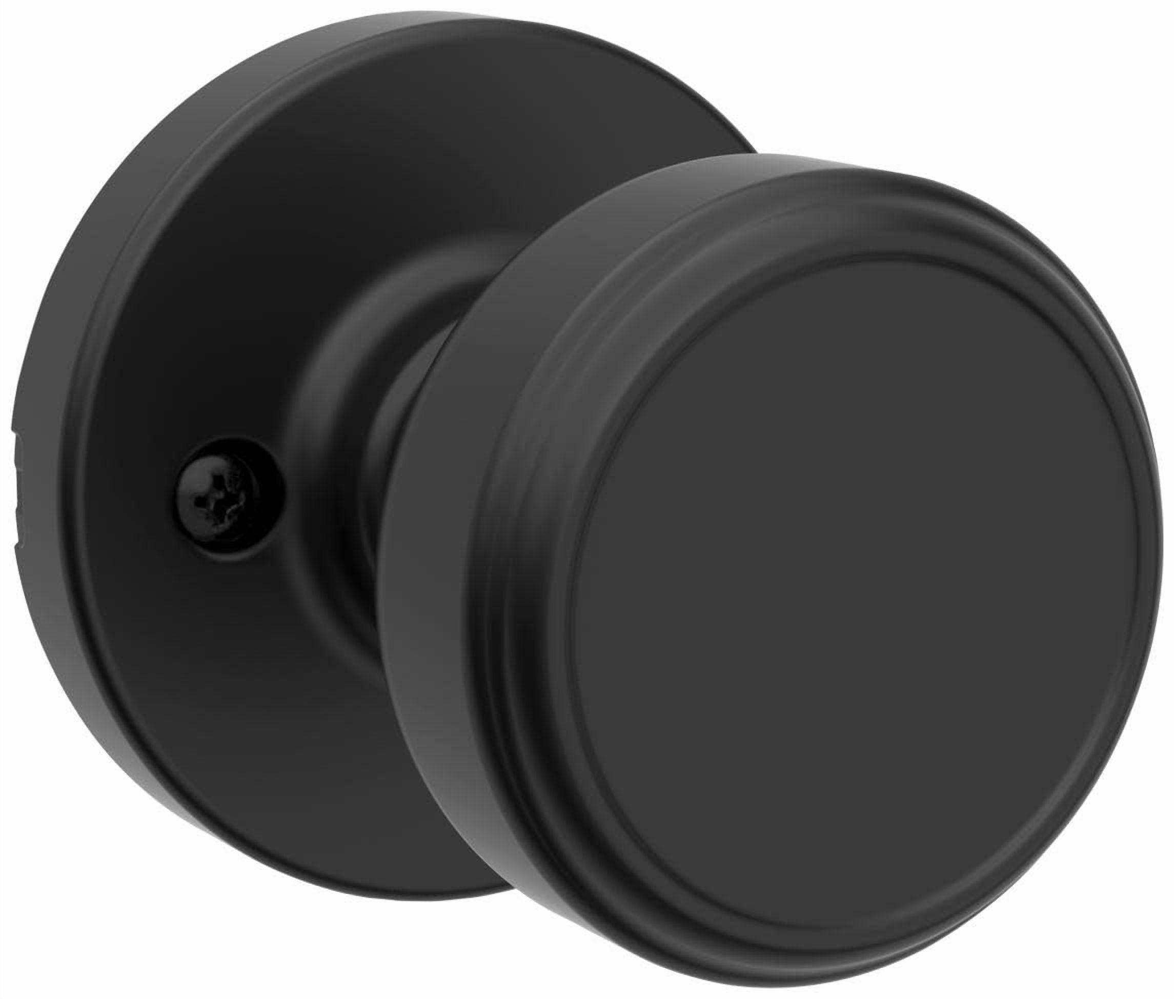 Kwikset 488MNKRDT-514 Maven Non-Turning One-Sided Dummy Door Knob - Black