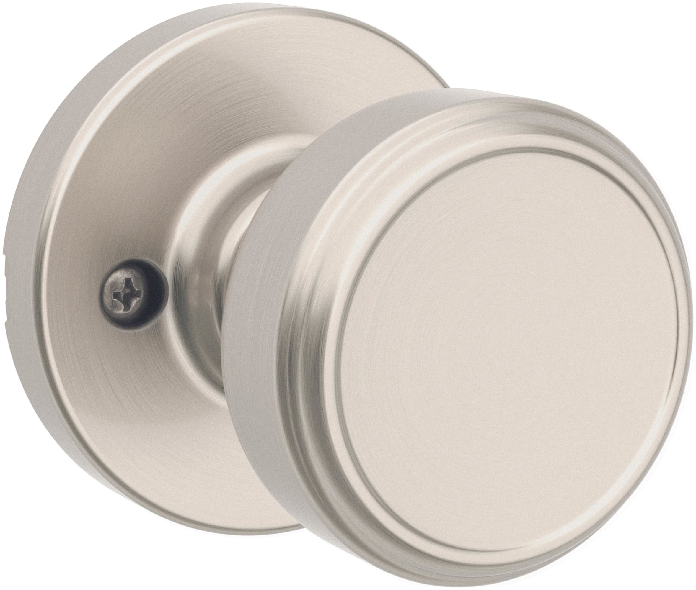 Kwikset 488MNKRDT-15 Maven Non-Turning One-Sided Dummy Door Knob - Nickel
