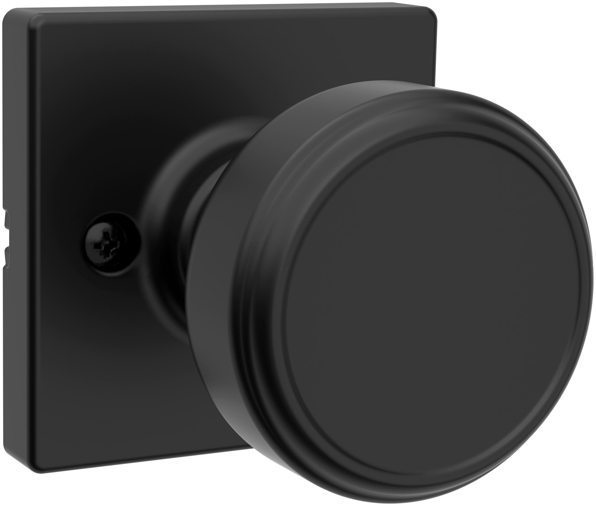 Kwikset 488MNKSQT-514 Maven Non-Turning One-Sided Dummy Door Knob - Black