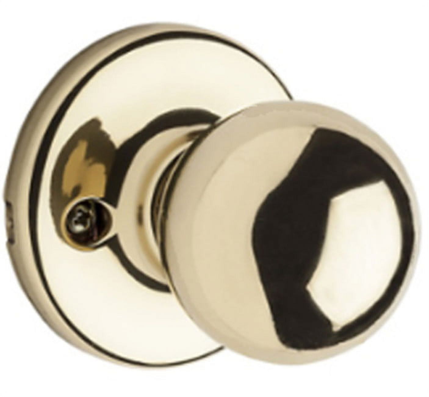Kwikset 488P-3V1 Polo Knob Half Dummy with New Chassis Bright Brass Finish