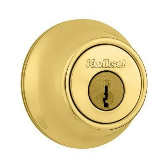 Kwikset 660 Sgl Cyl Deadbolt Featuring Smartkey Security™ in PB