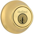 thumbnail image 1 of Kwikset Deadbolt Lock 660 Series SmartKey Security - Single Cylinder - Polished Brass, Pack of 1, 1 of 4