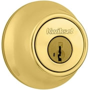 Kwikset Single Cylinder Deadbolt with SmartKey, Satin Nickel Finish