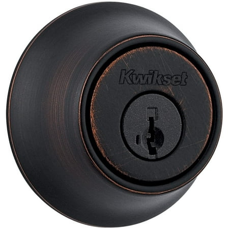 Kwikset 660 Single Cylinder Deadbolt featuring SmartKey Security in Venetian Bronze