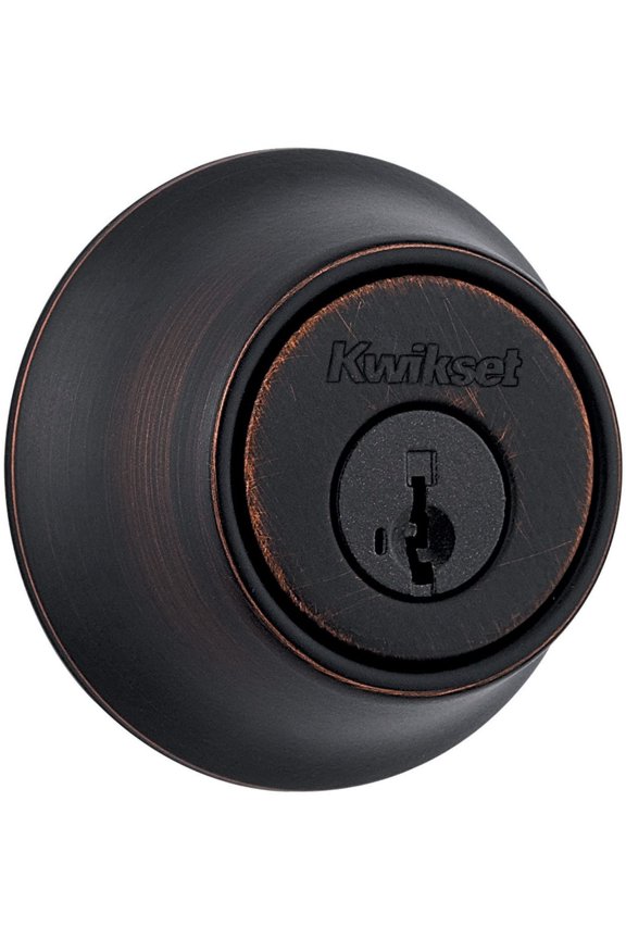 660 Single Cylinder Deadbolt featuring SmartKey Security in Venetian Bronze
