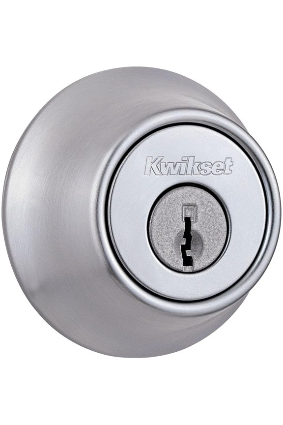 660 Single Cylinder Deadbolt in Satin Chrome